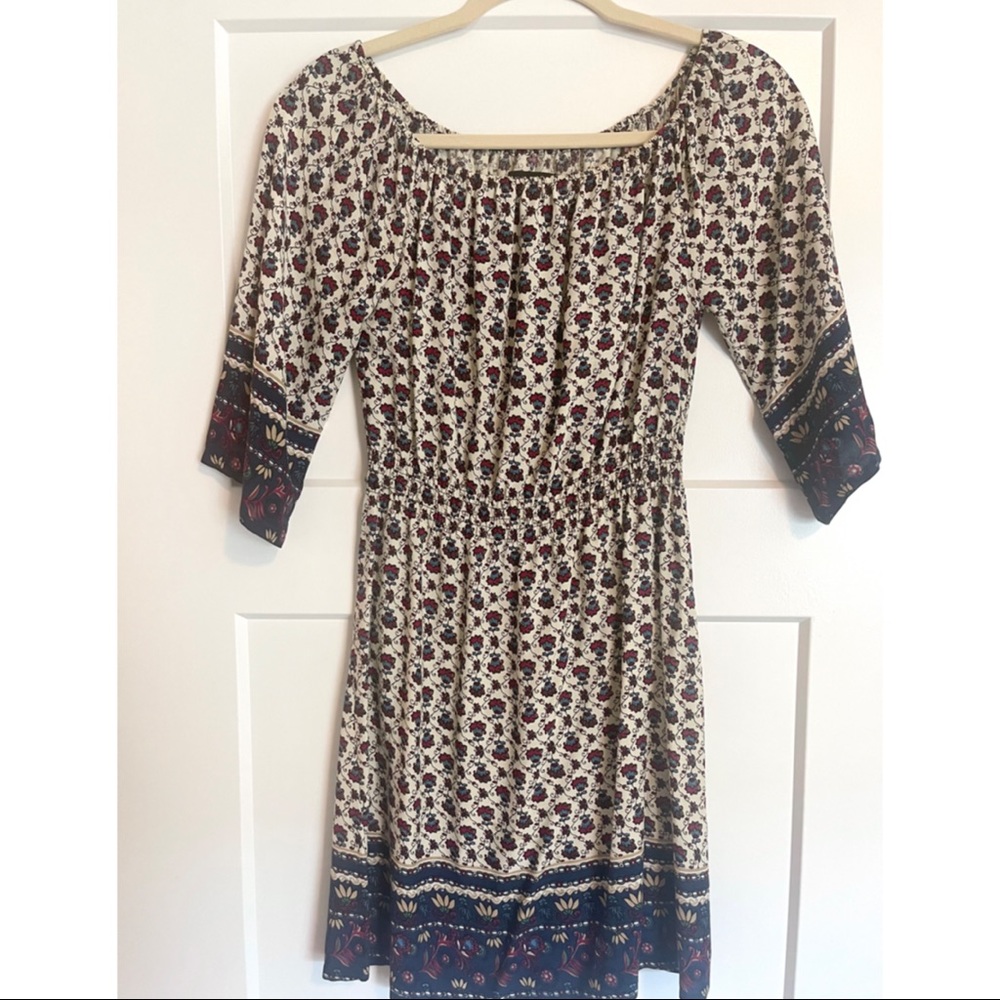 Mink Pink off the shoulder boho dress Size XS